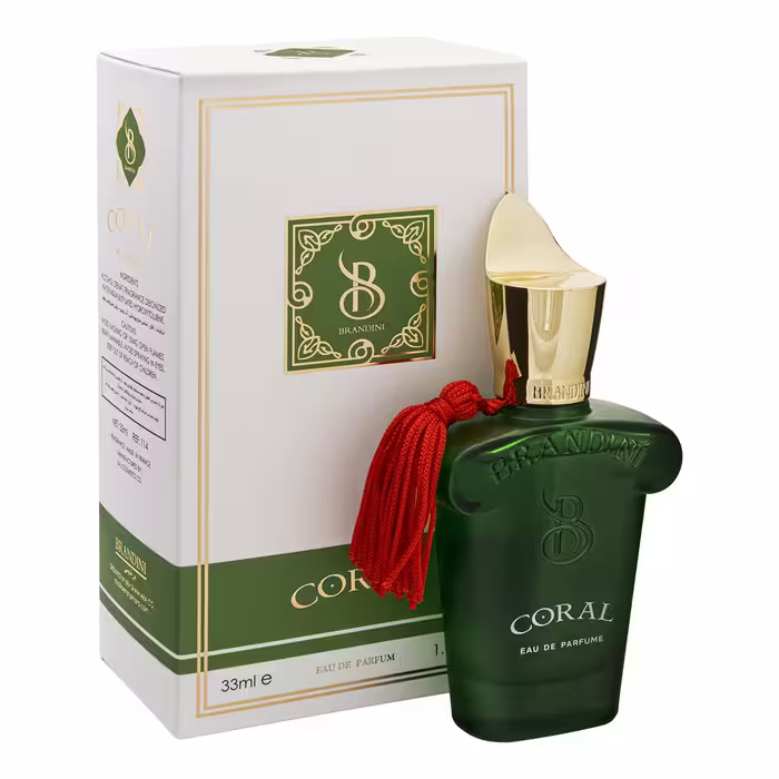 عطر جیبی مردانه برندینی مدل کورال Coral حجم 33 میلی لیتر | Brandini Coral Eau De Parfum for men 33 ml