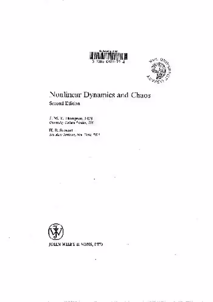 خرید و دانلود نسخه کامل کتاب Nonlinear Dynamics and Chaos