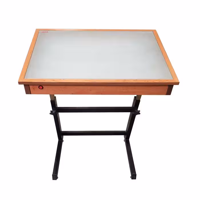 میز نور مهندسی با پایه متحرک 100*80