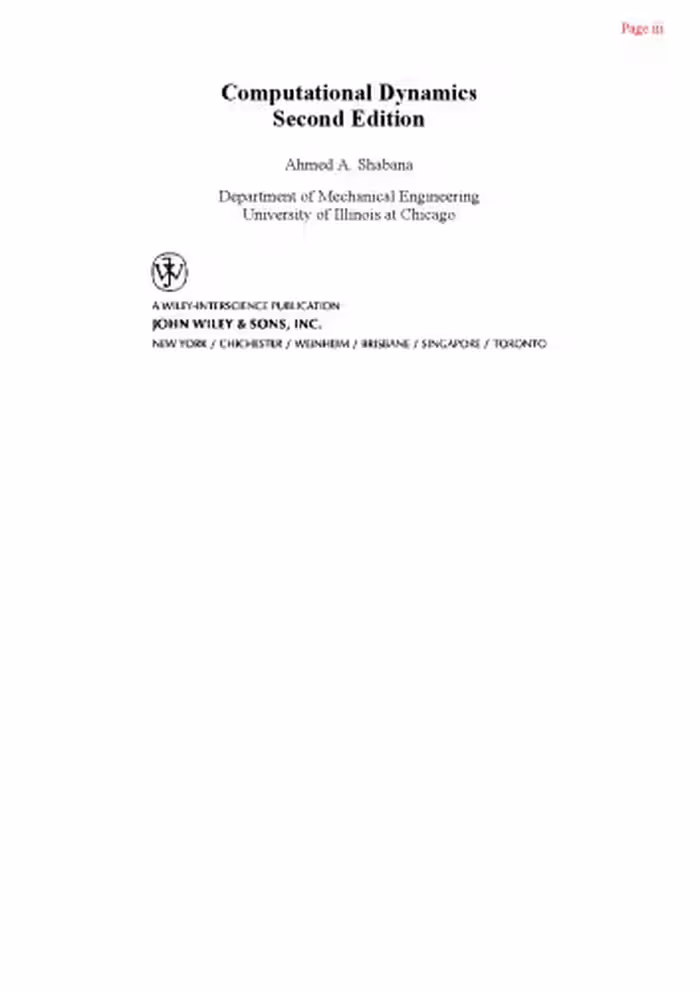 خرید و دانلود نسخه کامل کتاب Computational Dynamics