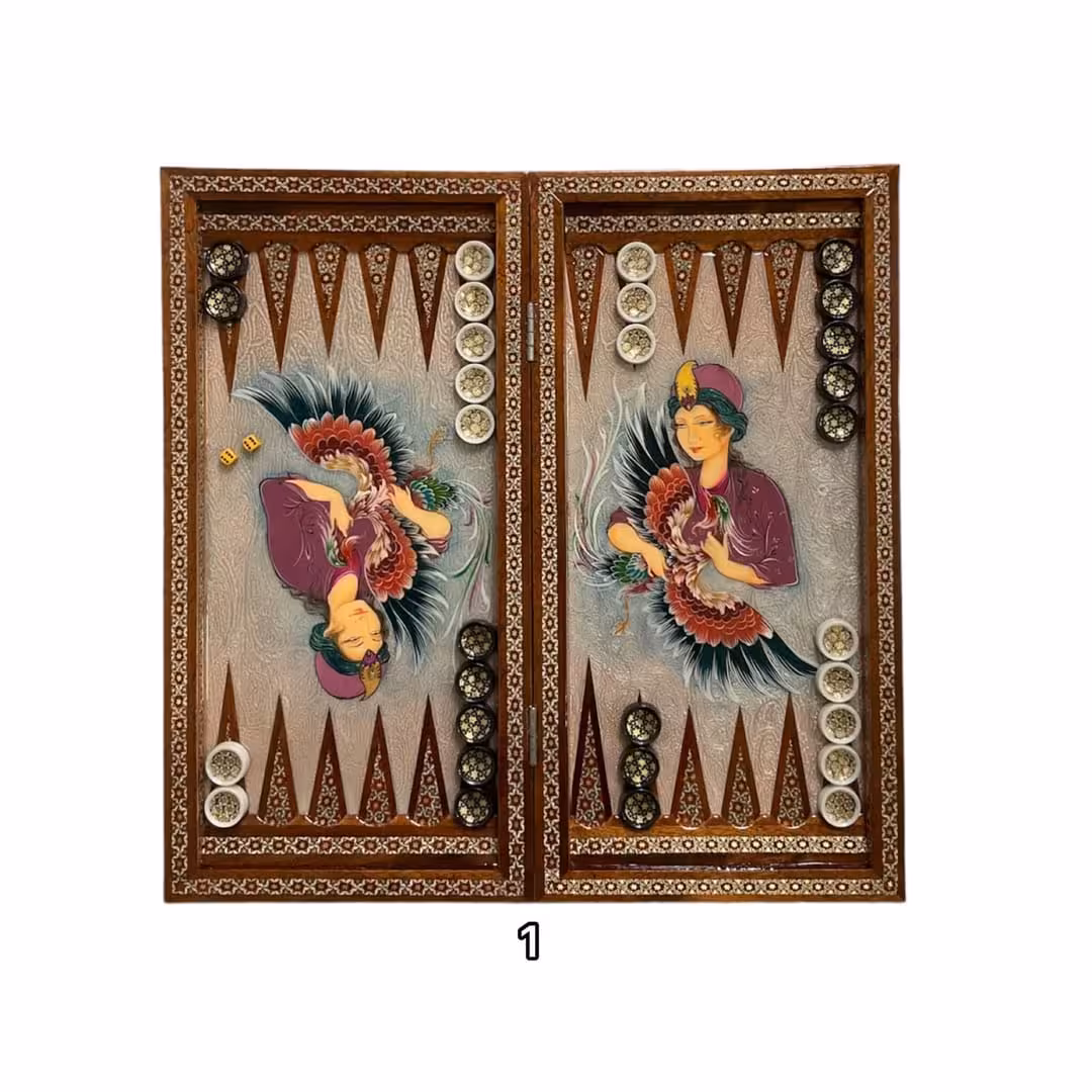 تخته نرد خاتم سیمرغ کد 4760