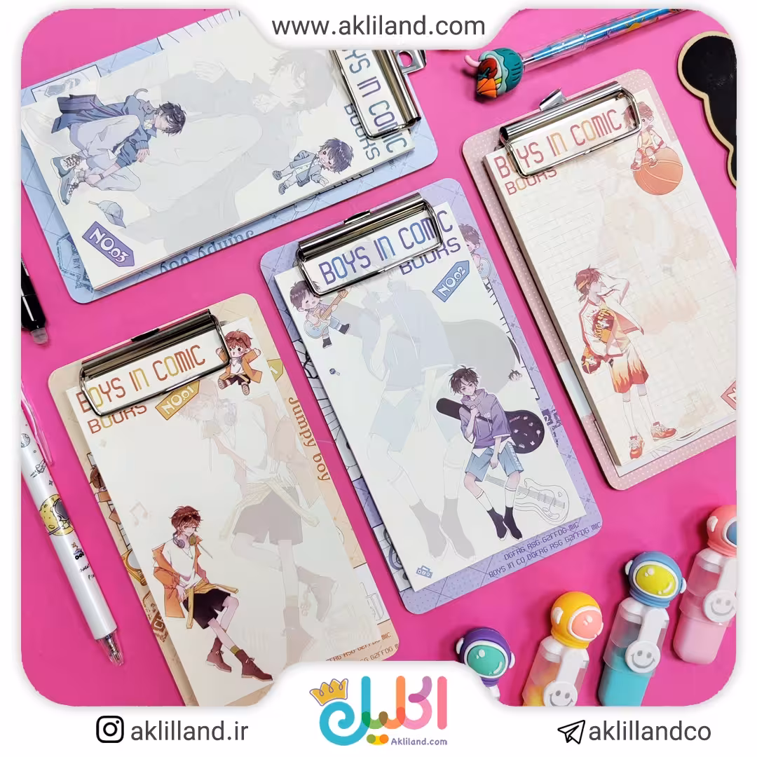 دفترچه یادداشت استندی بزرگ (مدل رندوم)