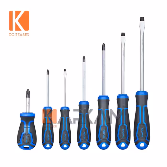 پیچگوشتی 7 عددی دسته پلاستیکی 1791 نوا