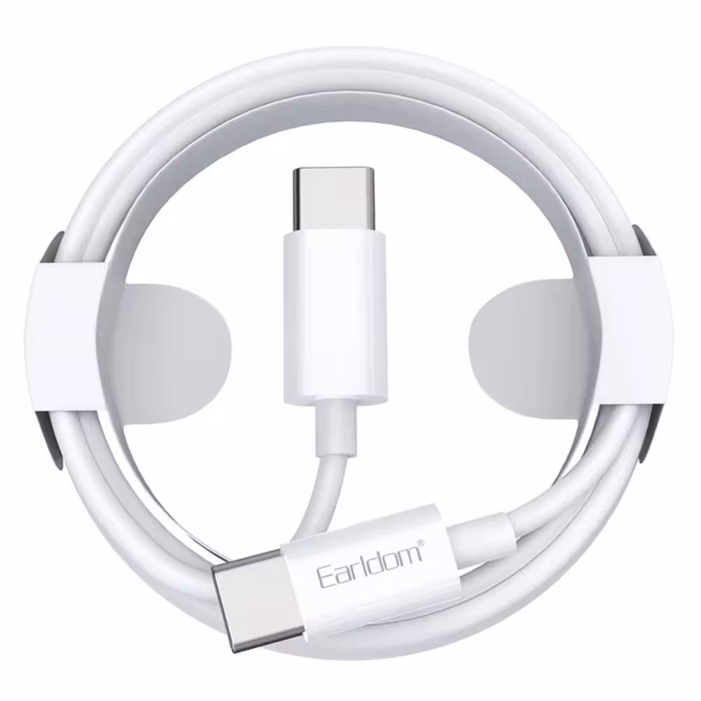 کابل شارژ USB-C به USB-C ارلدام مدل EC-166C طول 1 متر توان 60 وات