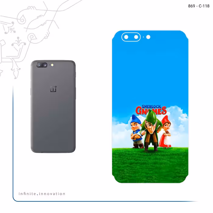 برچسب پوششی ماهوت مدل Sherlock Gnomes مناسب برای گوشی موبایل وان پلاس 5