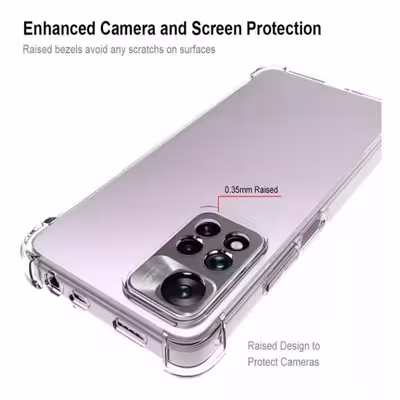 کاور گریفین مدل Transparent Armor مناسب برای گوشی موبایل شیائومی Redmi Note 11 / Note 11S به همراه محافظ صفحه نمایش