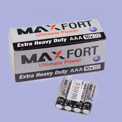 باتری نیم قلمی مکس فورت مدل Ultimate Power AAA بسته 40 عددی