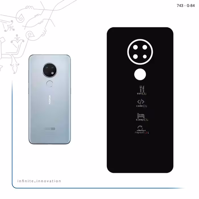 برچسب پوششی ماهوت مدل Programming 2 مناسب برای گوشی موبایل نوکیا 6.2