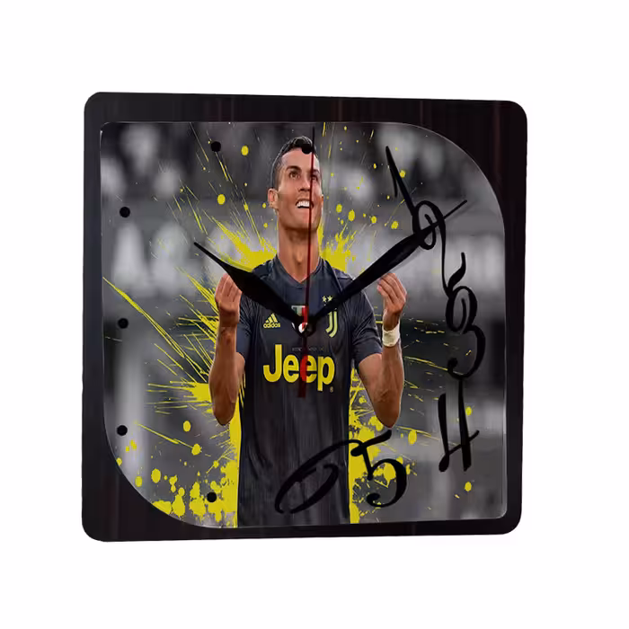 ساعت دیواری طرح کریس رونالدو کد tr1