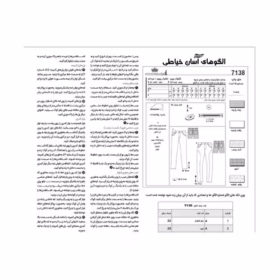 الگو خیاطی کت شلوار و پیراهن مردانه الگوهای آسان خیاطی متد مولر کد 9027 چندسایزه