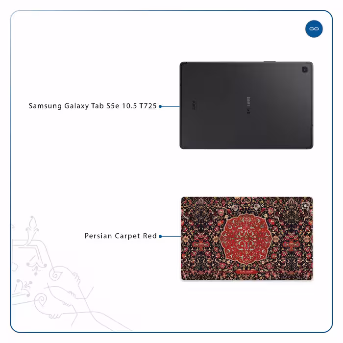 برچسب پوششی ماهوت مدل Iran-Carpet6 مناسب برای تبلت سامسونگ Galaxy Tab S5e 10.5 2019 T725