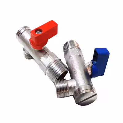 شیر پیسوار مدل برنجی 3/8 بسته 2 عددی