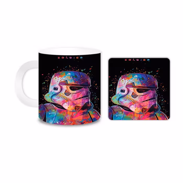 ماگ مدل استاروارز کد 1951 به همراه زیر لیوانی