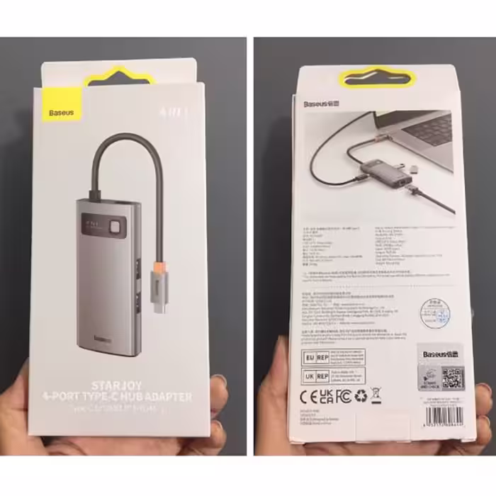هاب 4 پورت USB-C باسئوس مدل Starjoy BS-OH067
