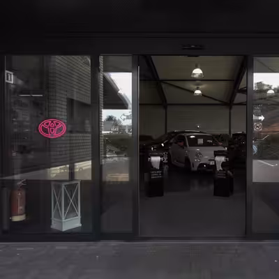 چراغ دیواری نئون دیزاین طرح Toyota-Logo-BL_PN