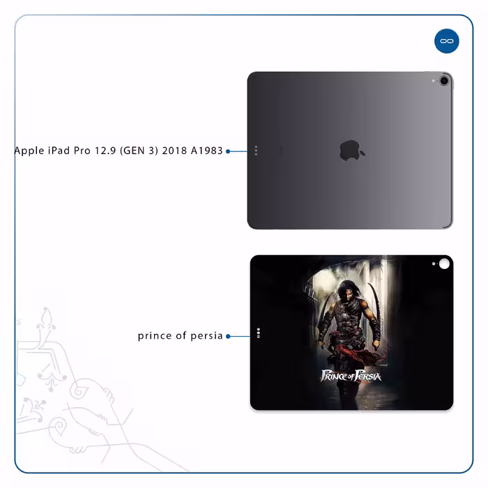 برچسب پوششی ماهوت مدل Prince of Persia مناسب برای تبلت اپل iPad Pro 12.9 (GEN 3) 2018 A1983