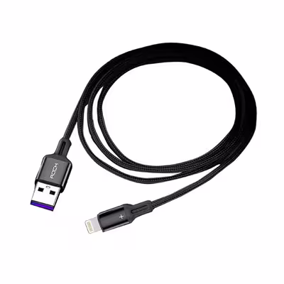کابل تبدیل USB به لایتنینگ راک مدل R2 طول 1 متر 