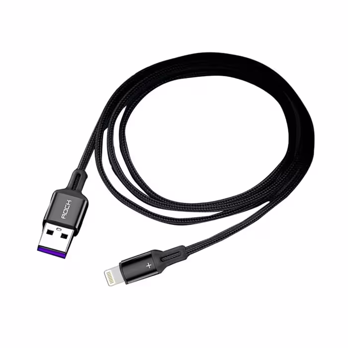 کابل تبدیل USB به لایتنینگ راک مدل R2 طول 1 متر 