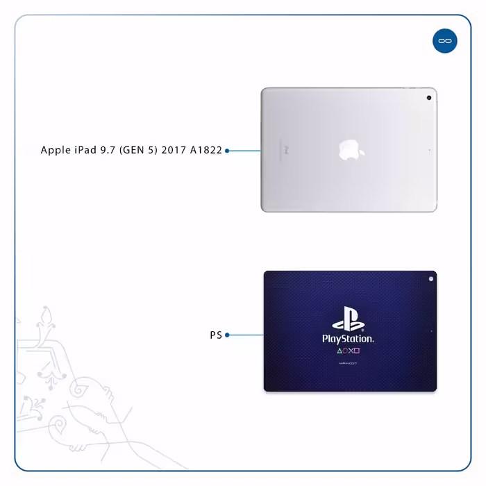 برچسب پوششی ماهوت مدل PS مناسب برای تبلت اپل iPad 9.7 (GEN 5) 2017 A1822
