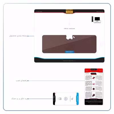 برچسب پوششی ماهوت مدل Natural-Leather مناسب برای تبلت اپل iPad Air 2013 A1474