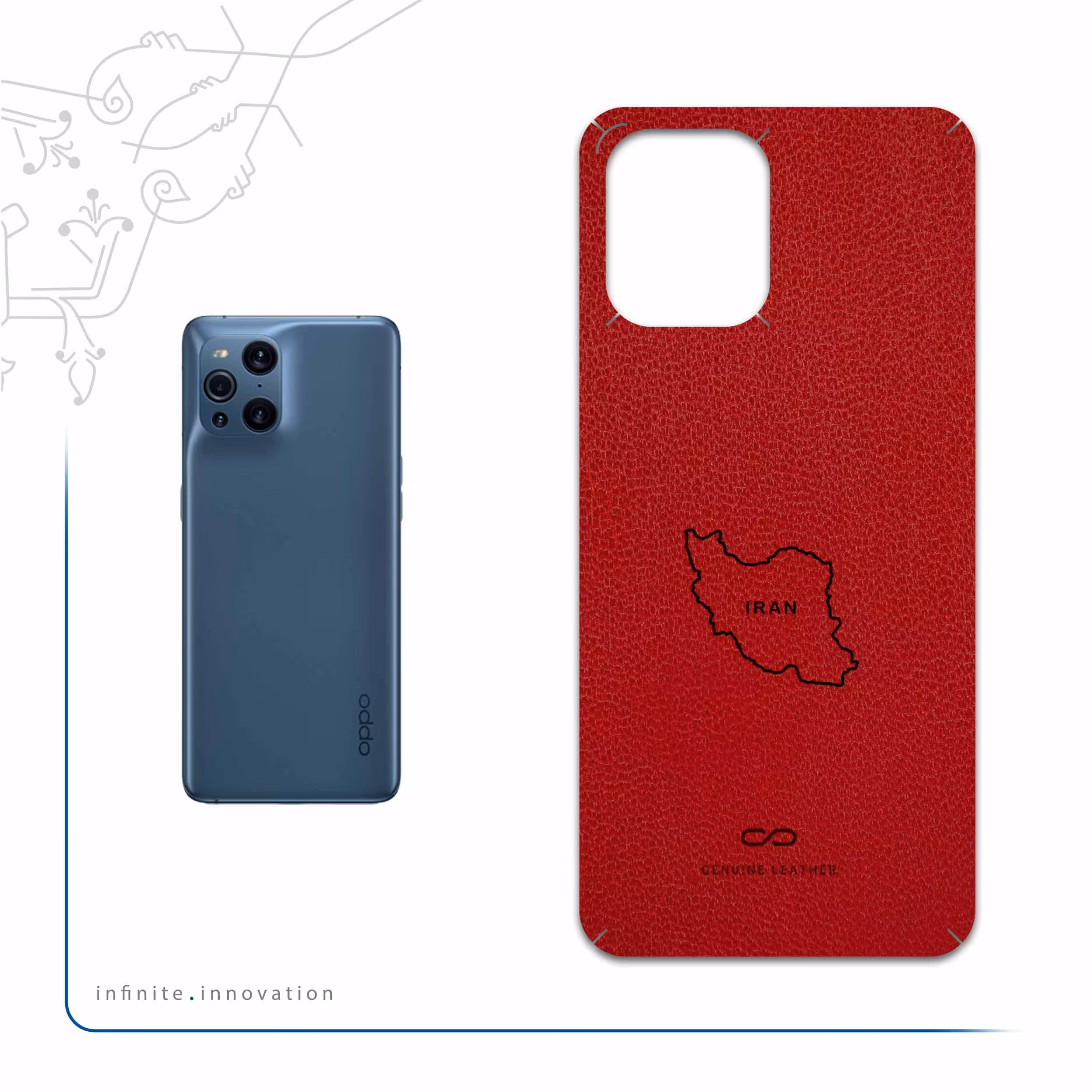 برچسب پوششی ماهوت مدل RL-IRC مناسب برای گوشی موبایل اپو Find X3 Pro