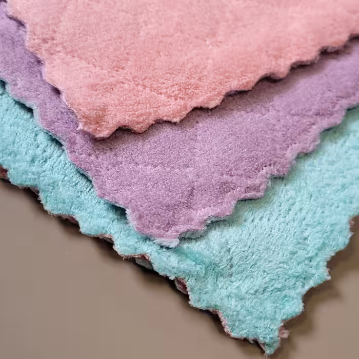 دستمال آشپزخانه مدل میکروفایبر ضربدری بسته 3 عددی