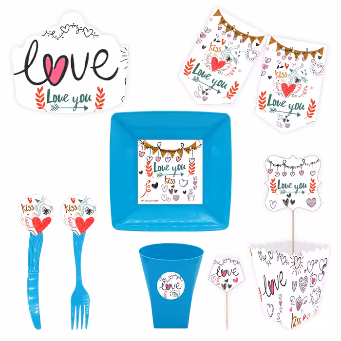  مجموعه 72 عددی تم تولد طرح لاو