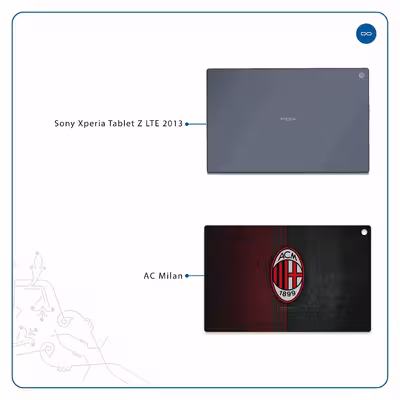 برچسب پوششی ماهوت مدل AC-Milan مناسب برای تبلت سونی Xperia Tablet Z LTE 2013