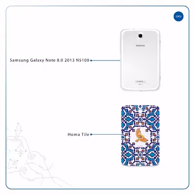 برچسب پوششی ماهوت مدل Homa Tile مناسب برای تبلت سامسونگ Galaxy Note 8.0 2013 N5100