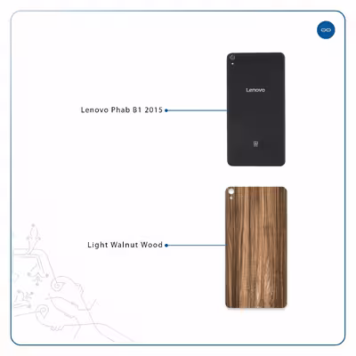 برچسب پوششی ماهوت مدل Light Walnut Wood مناسب برای تبلت لنوو Phab B1 2015