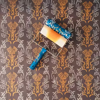 غلتک طرح دار نقاشی مدل EG344C سایز 7 اینچ