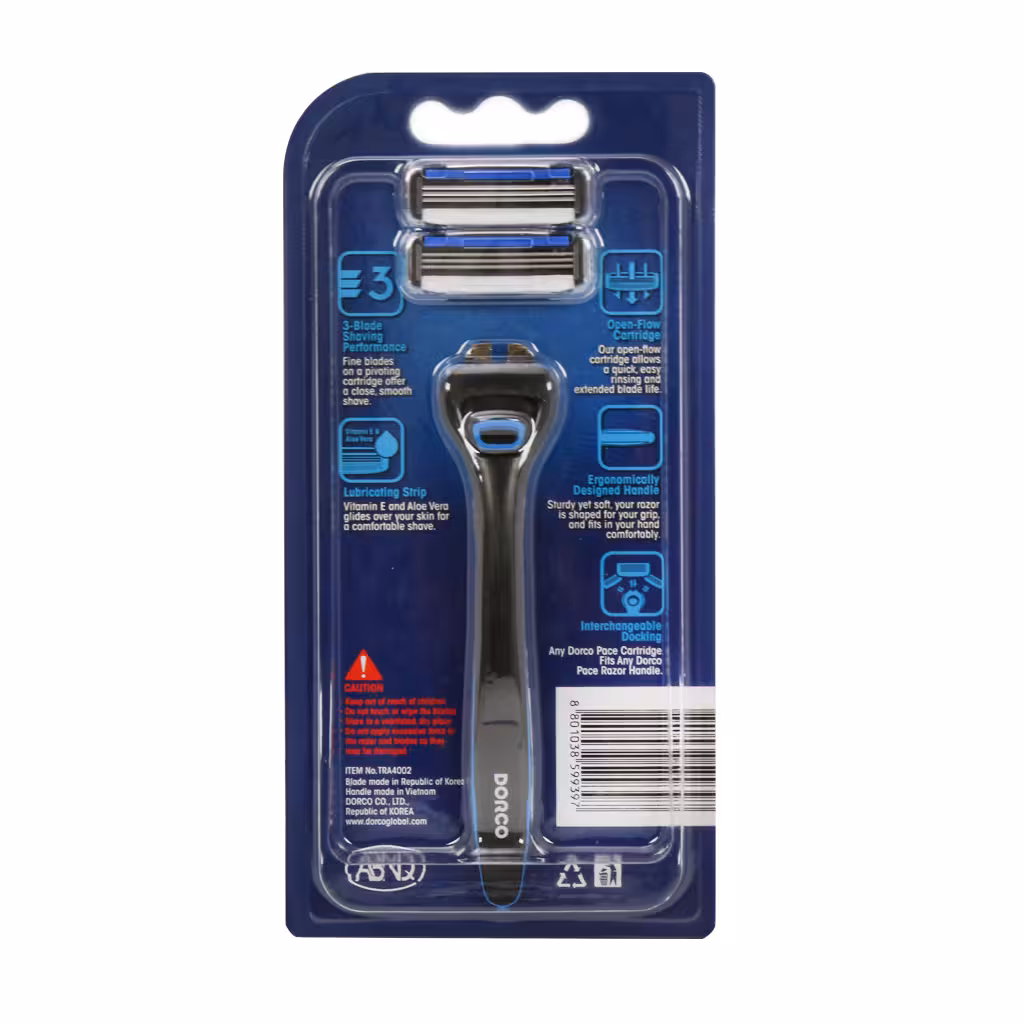 خود تراش، تیغ و ژیلت 3 لبه مردانه دورکو DORCO TRA4002