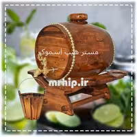 کلمن چوبی طرح بشکه و سطل چوبی