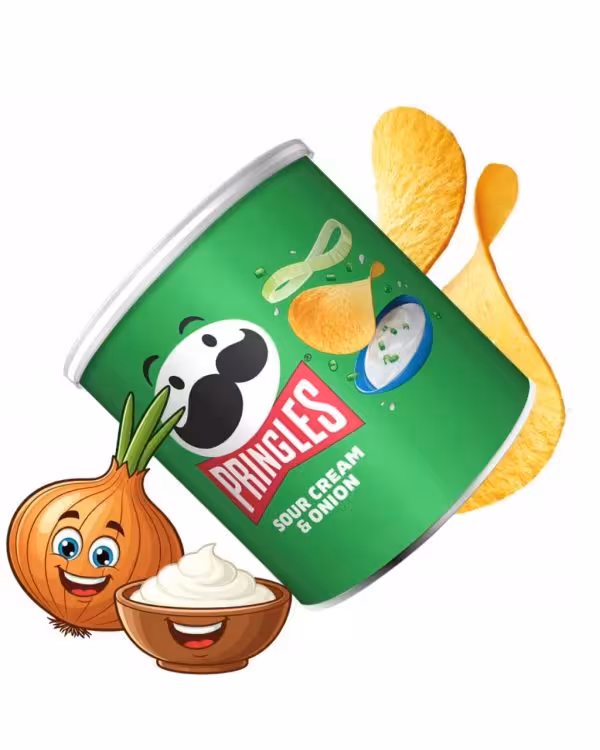 چیپس پرینگلز خامه ترش و پیاز