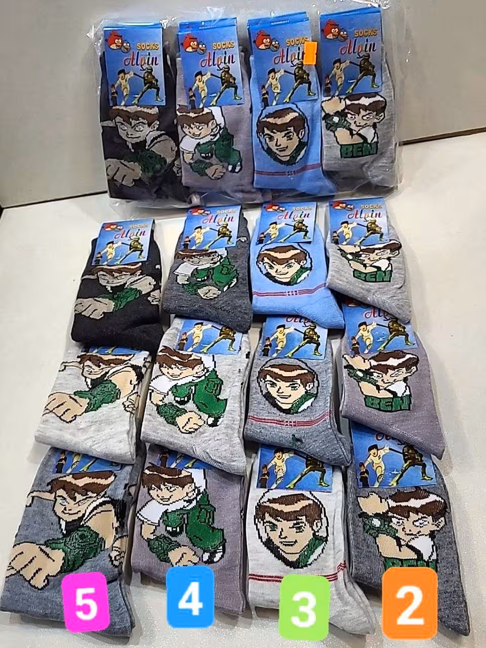 جوراب ساق بلند پسرانه عمده کد:6666700