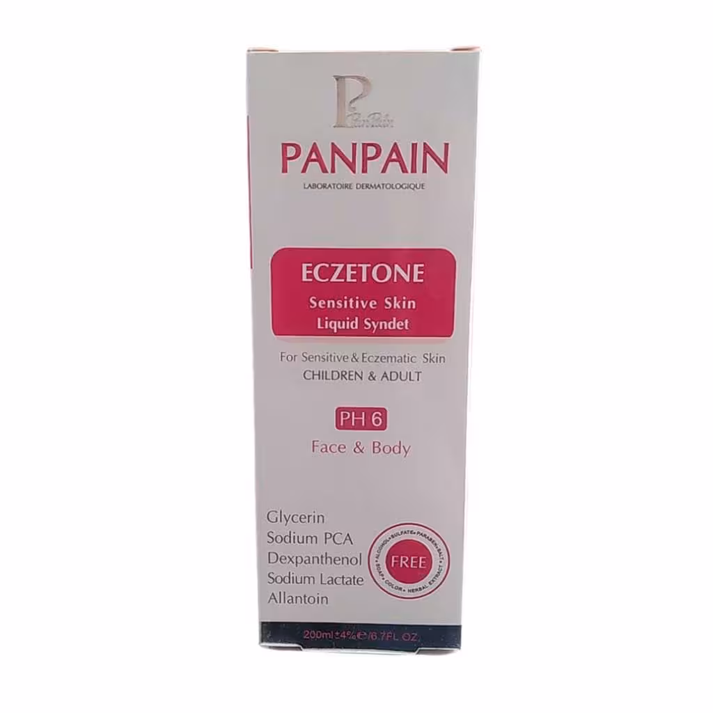 پن مایع اگزتون پوست خشک و حساس پن پن 200میلی لیتر | PanPain Eczetone Liquid syndet