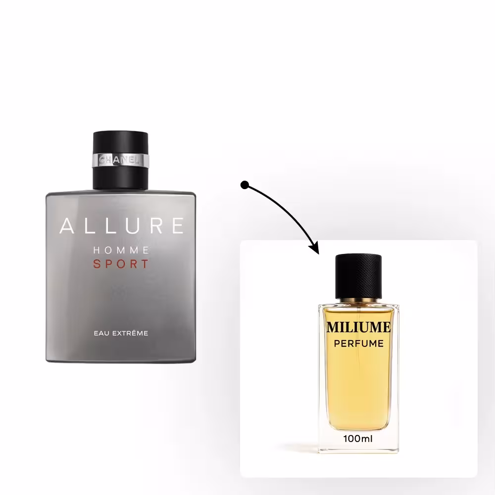 اسانس عطر Chanel Allure Homme Sport Eau Extreme برند sfa - کد 1813 - شنل الور هوم اسپرت اکستریم 100ML - میلیوم پرفیوم