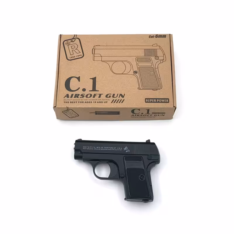 تفنگ کلت فلزی برند ایرسافت گان مدل Air soft gun c.1