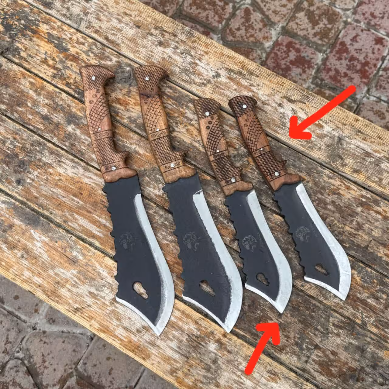 بامبو زن وفا سایز کوچیک دسته گردو تیغه فولاد آلمان