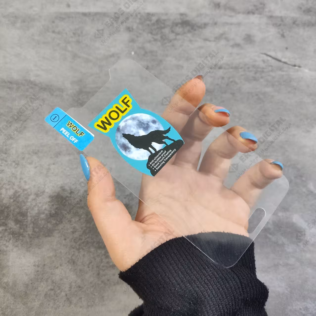 گلس Samsung Galaxy S5 شیشه ای Tempered Glass مدل Wolf