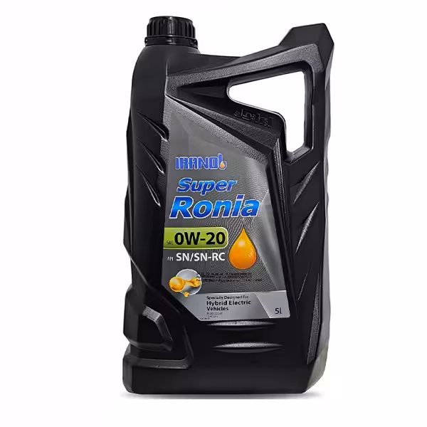 روغن موتور ایرانول مدل سوپر رونیا SN حجم 5 لیتر (0w-20)
