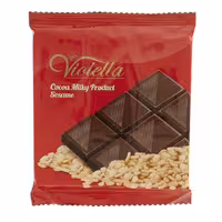 فرآورده کاکائویی تابلت شیری با کنجد ویولتا 55 گرمی