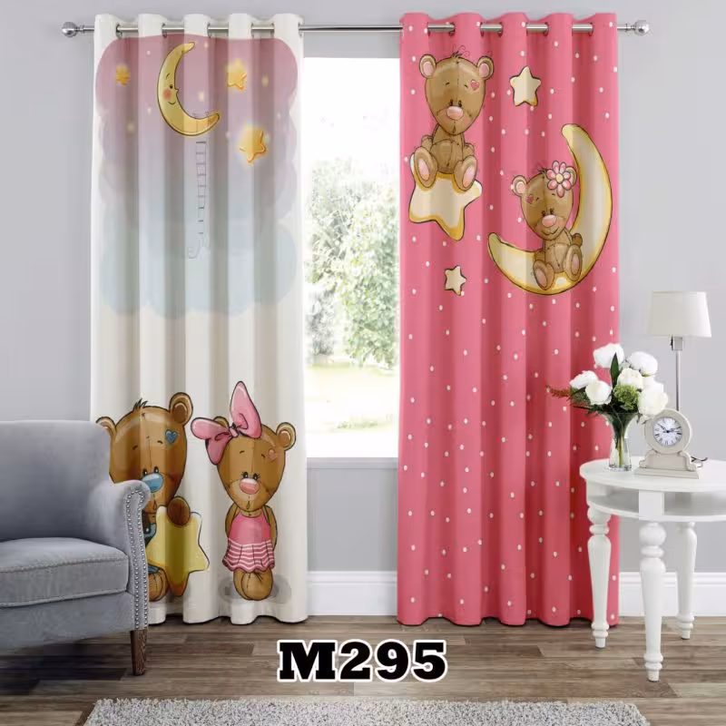 پرده سه بعدی طرح خرس