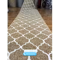 کناره گلیم ماشینی متری طرح مراکشی بژ کد106