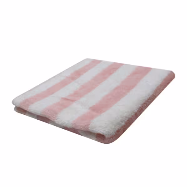 کاتسیا دستمال طرح راه راه 30*30 صورتی کوچک