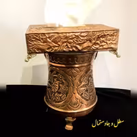 سطل و جادستمال کاغذی مسی قلمزنی شده نانو شده بدون تغییر رنگ