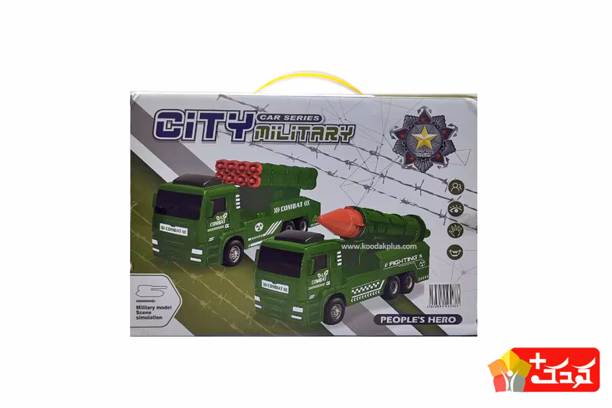 ست کامیون و هواپیمای جنگنده اسباب بازی 7756/304