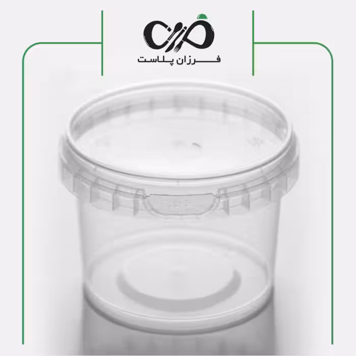 ظرف یکبار مصرف مایکروویوی گرد 250cc پولاد پویش با درب (400عددی)