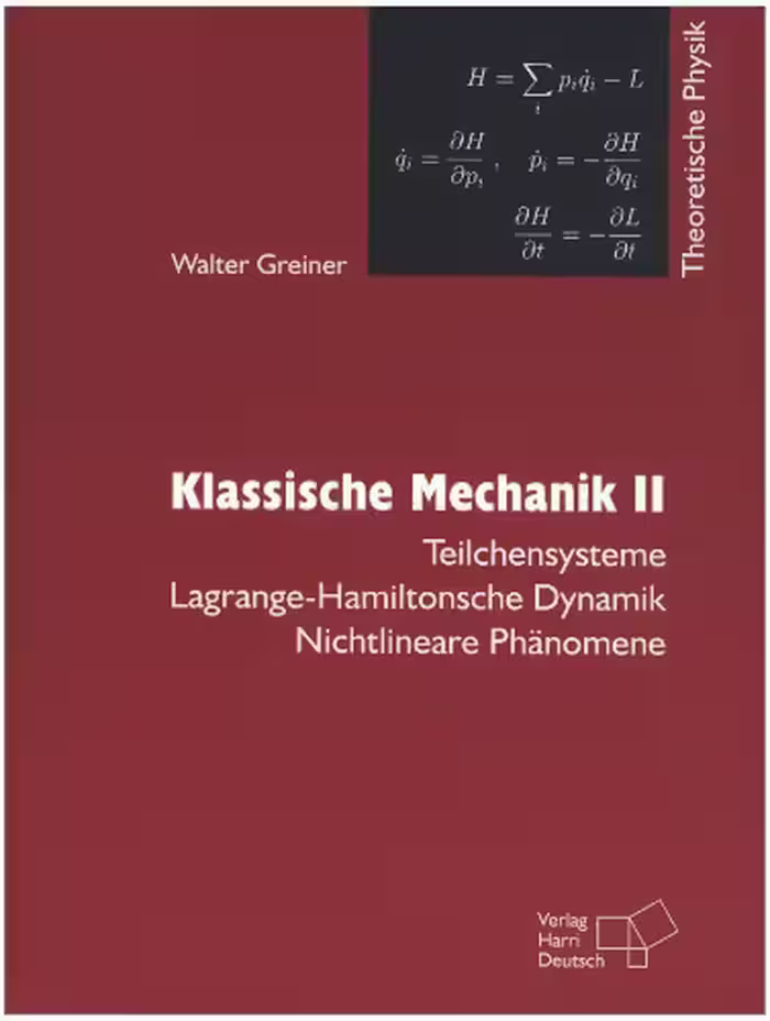 خرید و دانلود نسخه کامل کتاب Theoretische Physik 2. Mechanik Teil 2. Ein Lehr- und Übungsbuch.
