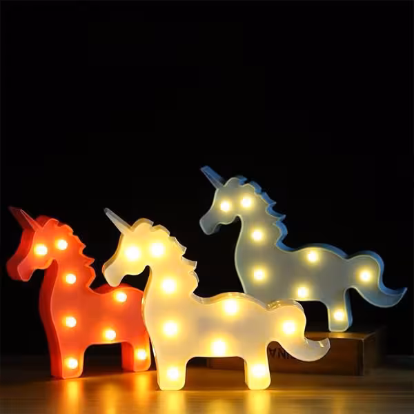 چراغ خواب فانتزی اسب تکشاخ ال ای دی